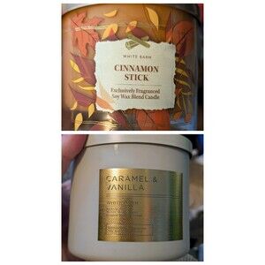 White Barn Cinnamon Stick + Caramel & Vanilla 14.5 oz Scented Jar Candle 2